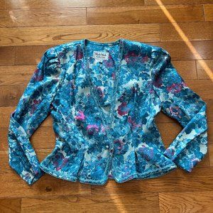 Vintage "Nah Nah" Collections Blazer in Blue. Size 10